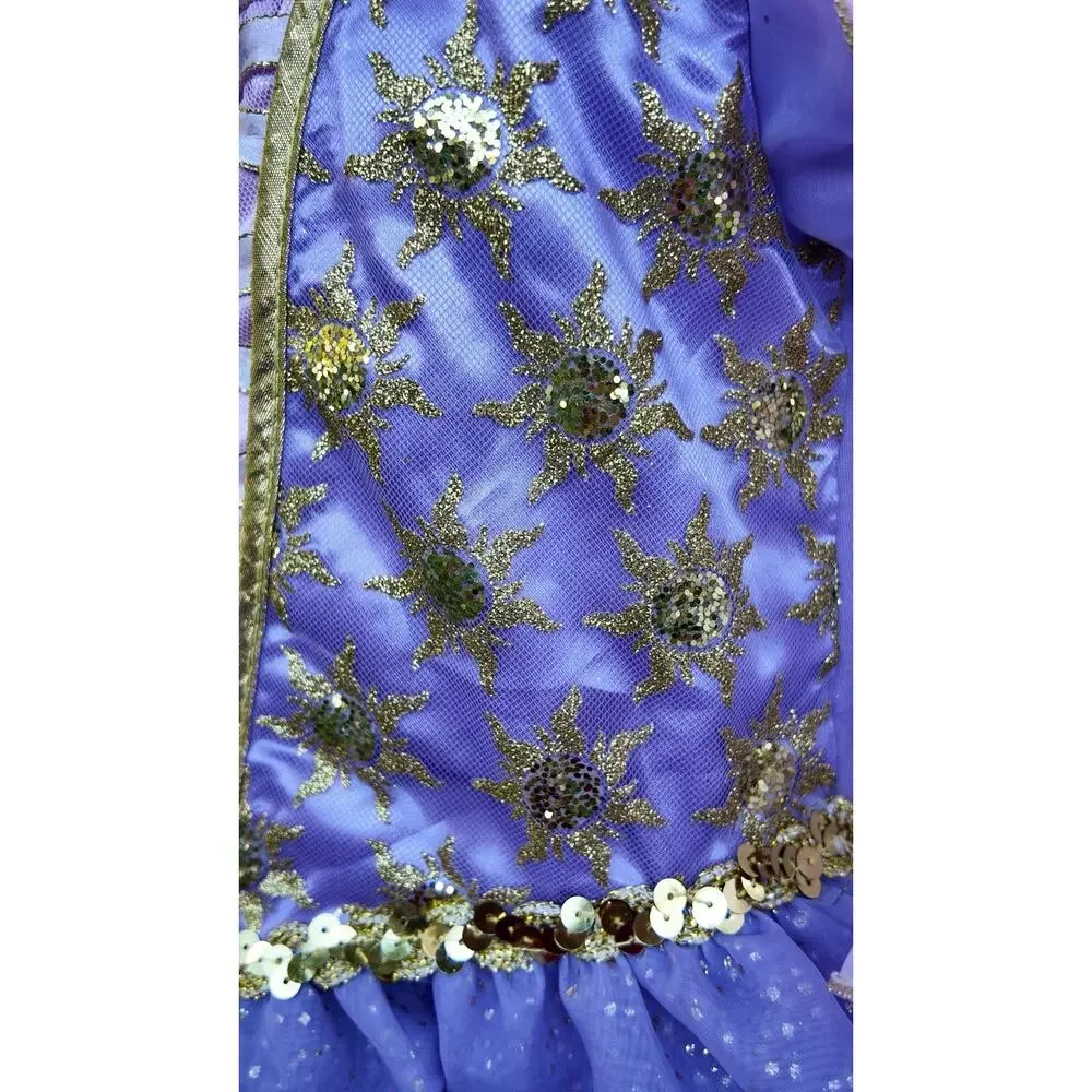 Disney Rapunzel Tangled Princess Dress Costume Girls Size 5/6 Purple Dress Up